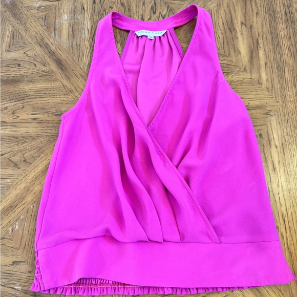 Trina Turk Tops - Pink Silk Halter Top Trina Turk